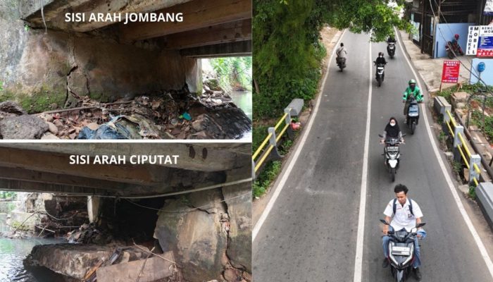 Pemkot Tangsel Segera Tangani Kerusakan Jembatan Merpati Raya