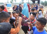 Mahasiswa STIK Angkatan 83 Laksanakan Trauma Healing bagi Anak Terdampak Banjir 