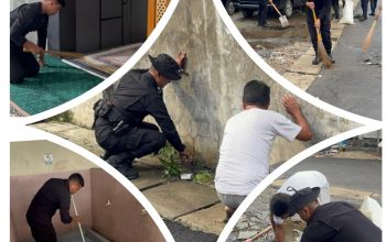 Gelar Gerakan ASRI, Brimob Metro Jaya Fokuskan Fasilitas Umum 