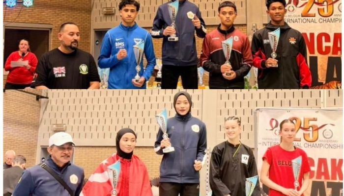 Timnas Borong Emas Kejuaraan Pencak Silat di Belgia