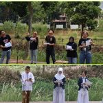 Puluhan Siswa Menikmati Puisi Esai di Taman Kota